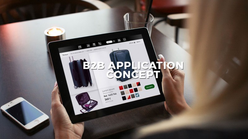 B2B application concept