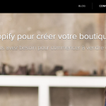 Shopify french marketing website