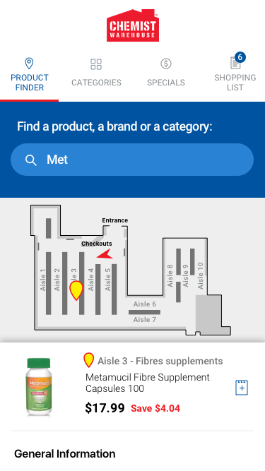 Indoor location mobile app - Product Finder - Product Details